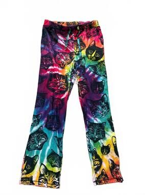 Top Drawer Colorful Cat Print Pajama Pants Size M